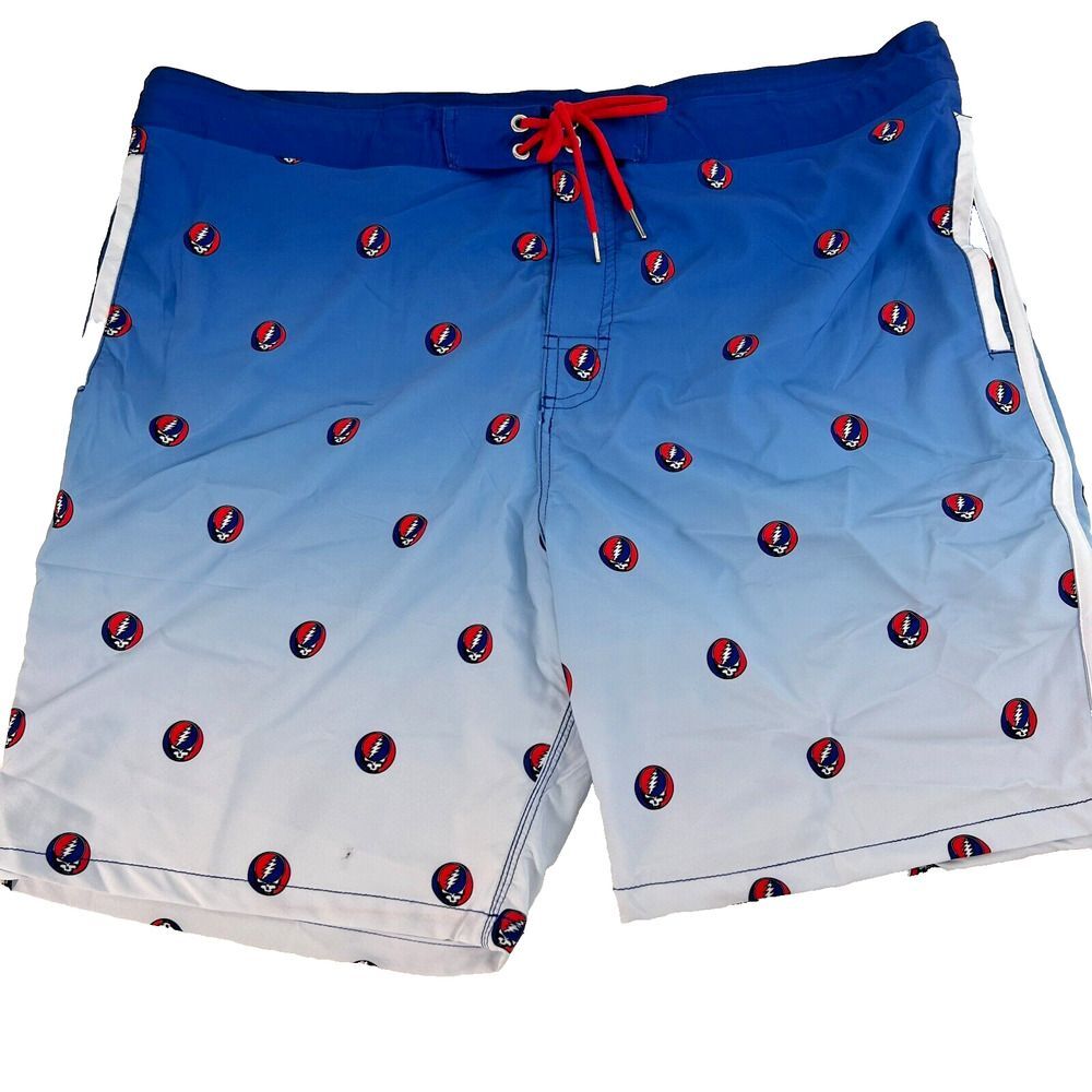 Grateful Dead Board Shorts Sec‎ 119 Swim Trunks Mens Skulls 44